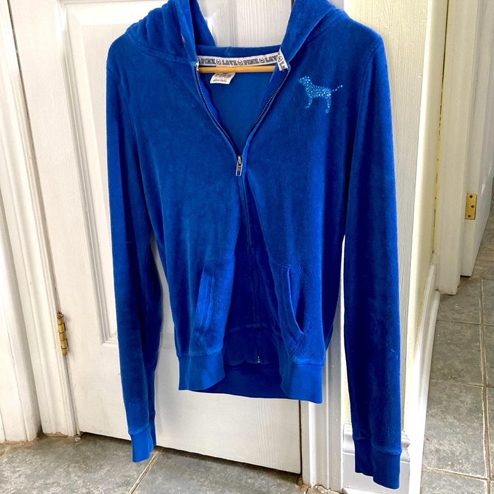 PINK Victoria’s Secret Terry zip up sweater
